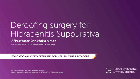 LIVE Deroofing Surgery Prof Erin McMeniman